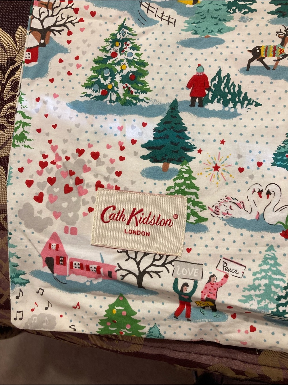 Cath Kidston Made In London PillowcaseHoliday Christmas Theme